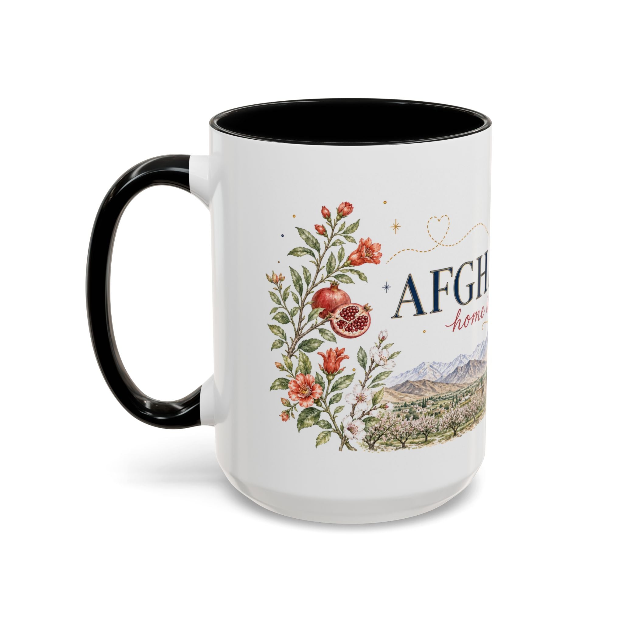 Afghanistan Home Country Mug | Moving Away Gift | Long Distance Friendship | 11 oz 15 oz Accent Mug