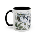 Victoria Falls Coffee Mug | Travel Destination Souvenir Gift | Accent Color Ceramic 11oz 15oz