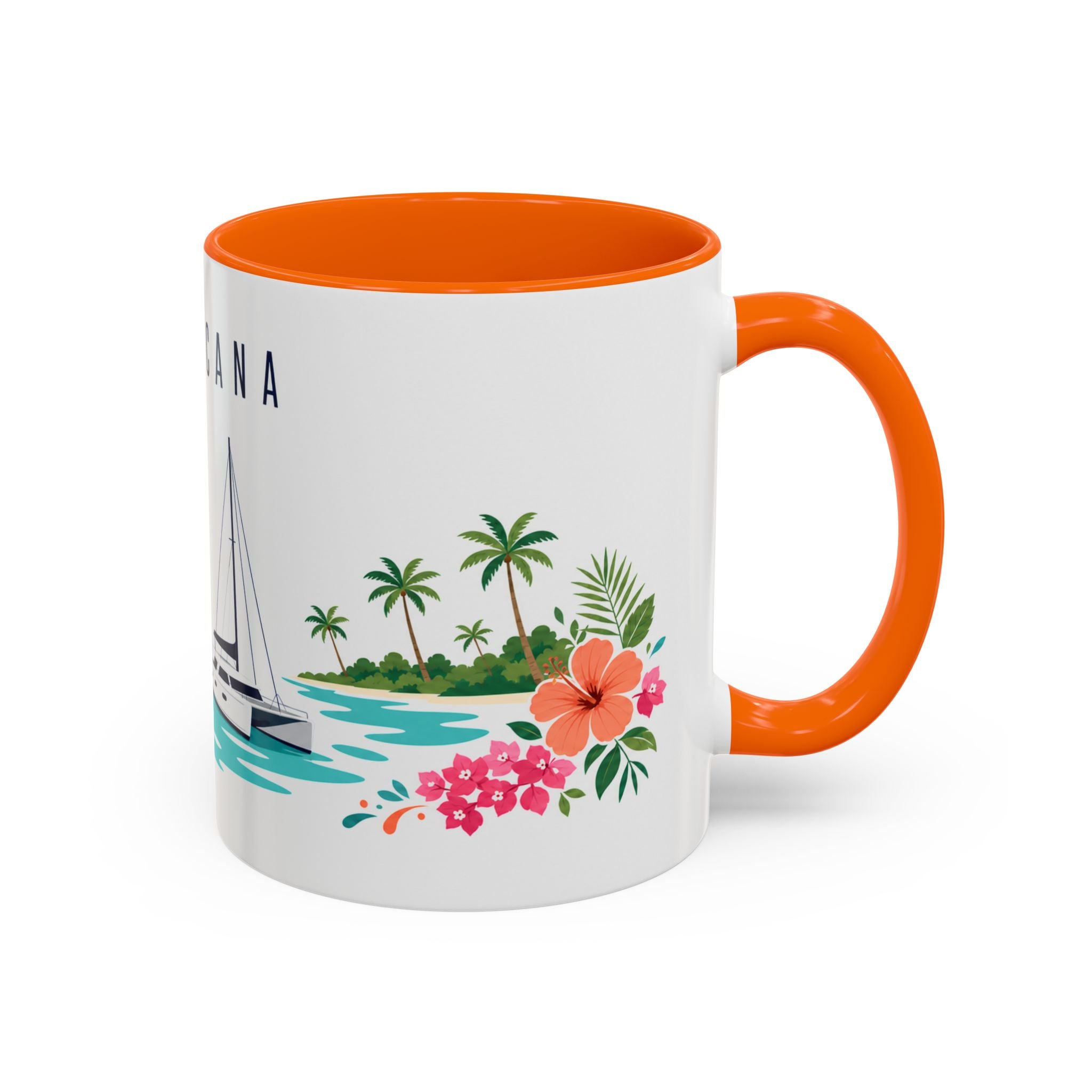 Punta Cana Coffee Mug | Dominican Republic Travel Souvenir | Porcelain Decal City Gift | 11oz 15oz Accent Mug