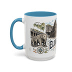 Ellora Caves Mug, India Travel Souvenir, Bucket List Gift, Accent Ceramic Coffee Mug 11oz 15oz