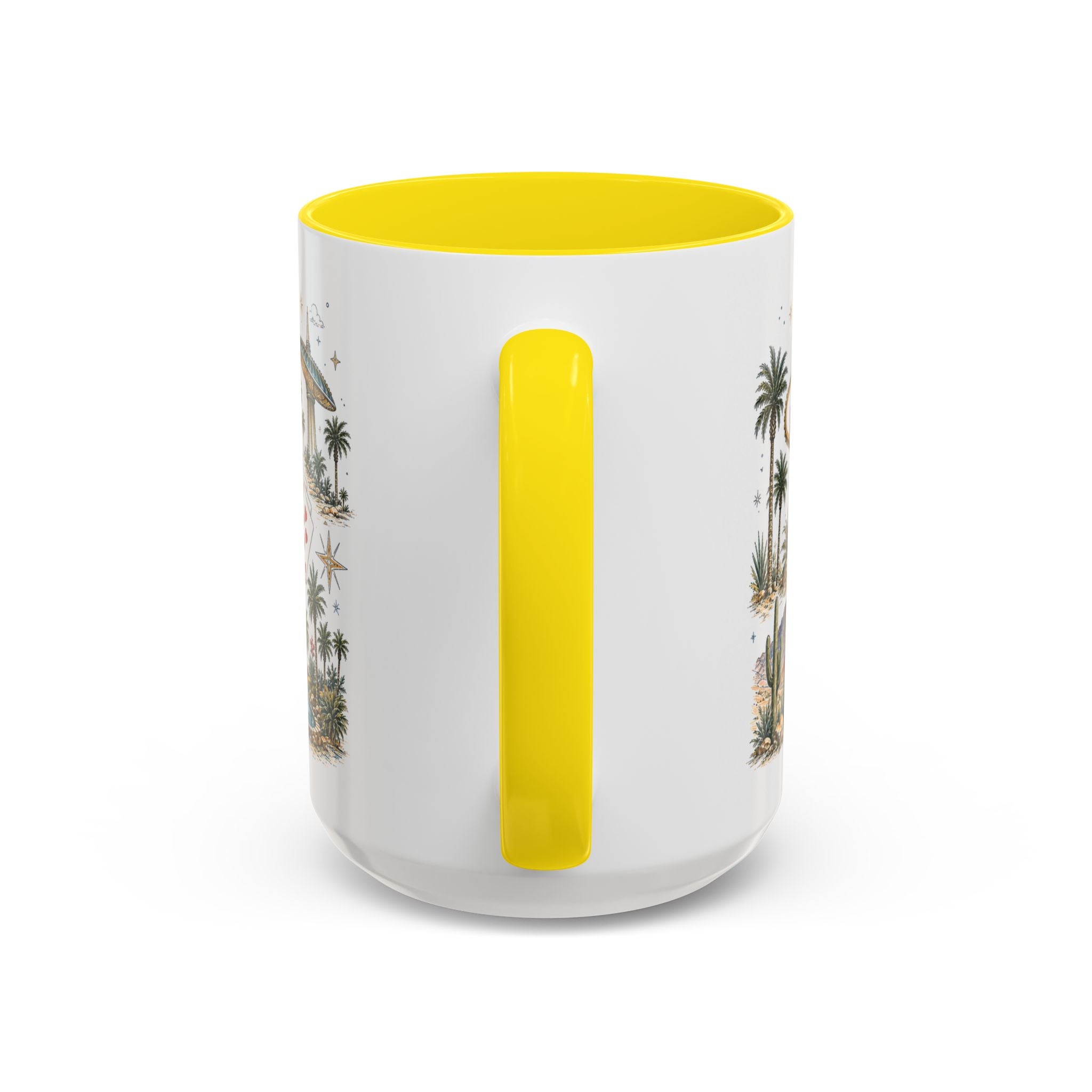 Las Vegas Coffee Mug | United States Travel Souvenir | Vintage Illustrated City Gift | 11 oz 15 oz Accent Mug