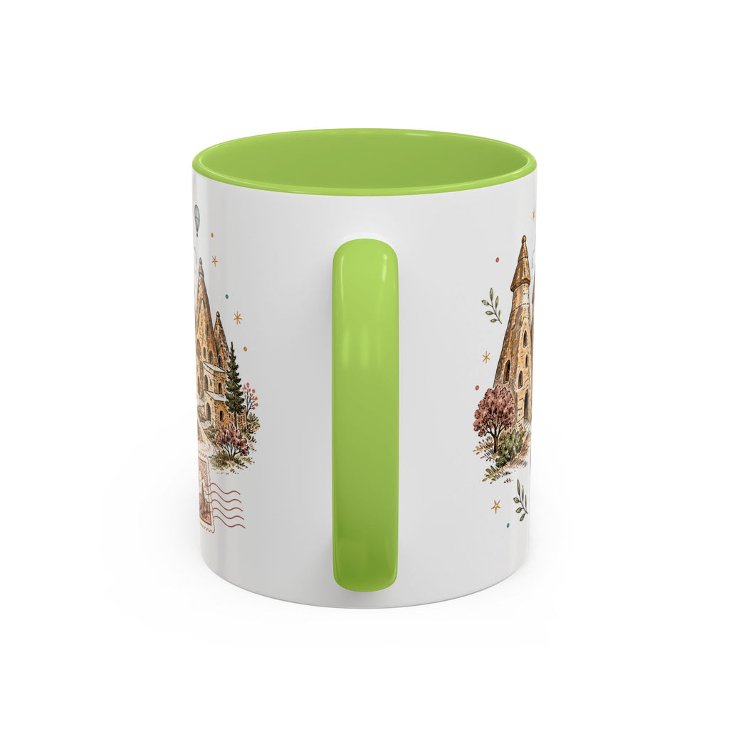 Cappadocia Coffee Mug | Travel Destination Souvenir Gift | Accent Color Ceramic 11oz 15oz
