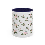 Massachusetts Mayflower Mug, State Flower Floral Coffee Cup, 11oz Botanical Gift
