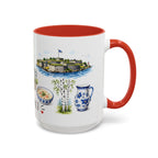 Helsinki Illustrated Travel Mug | City Souvenir Accent Coffee Mug | 11oz 15oz Ceramic Cup