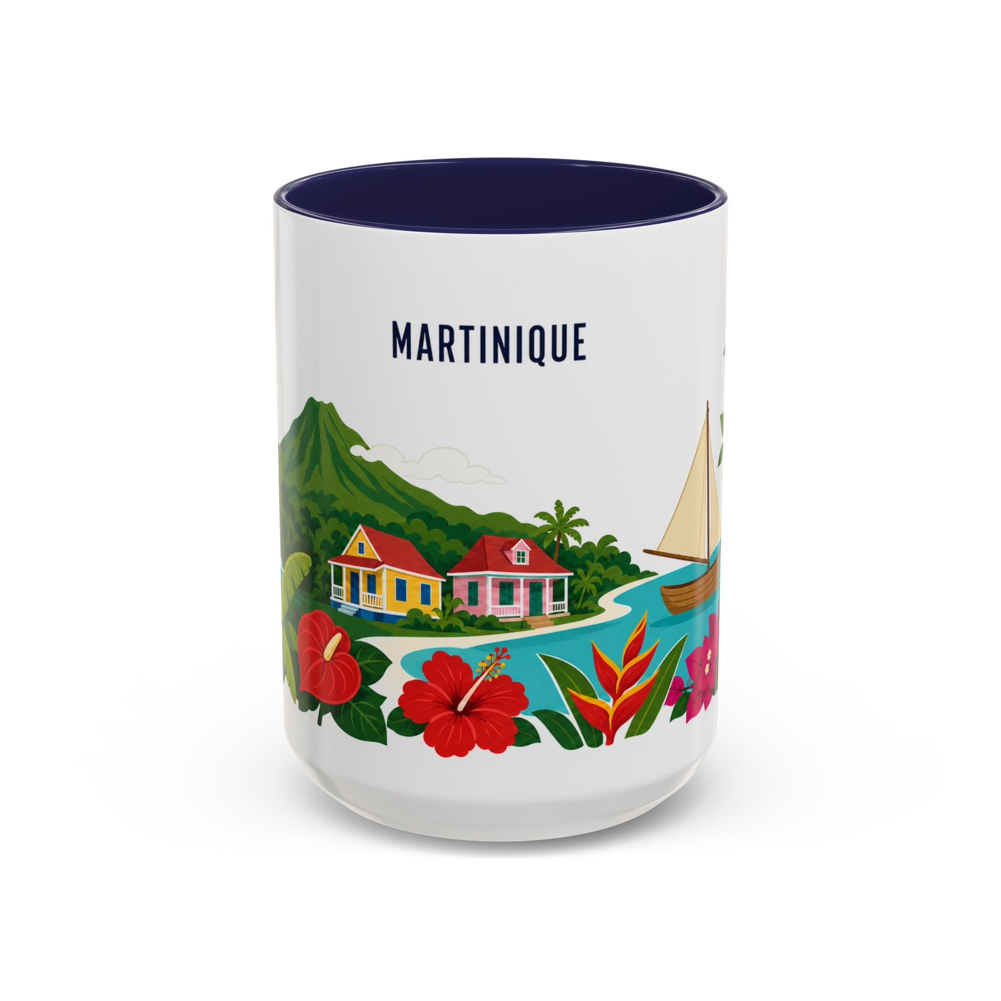 Martinique Coffee Mug | Travel Souvenir Accent Mug | Country Gift Ceramic Cup 11oz 15oz