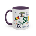 Senegal Soccer Coffee Mug | World Cup Fan Gift | Accent Color Ceramic 11oz 15oz Match Day Cup