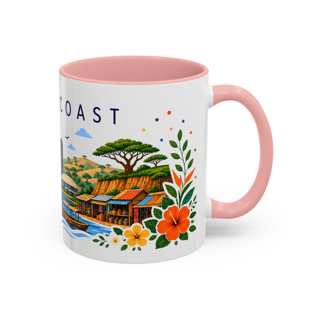 Ivory Coast Coffee Mug | Travel Souvenir Accent Mug | Place Gift Ceramic Cup 11oz 15oz