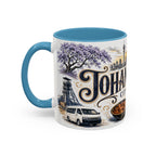 Johannesburg Coffee Mug | South Africa Travel Souvenir | Vintage Illustrated City Gift | 11 oz 15 oz Accent Mug