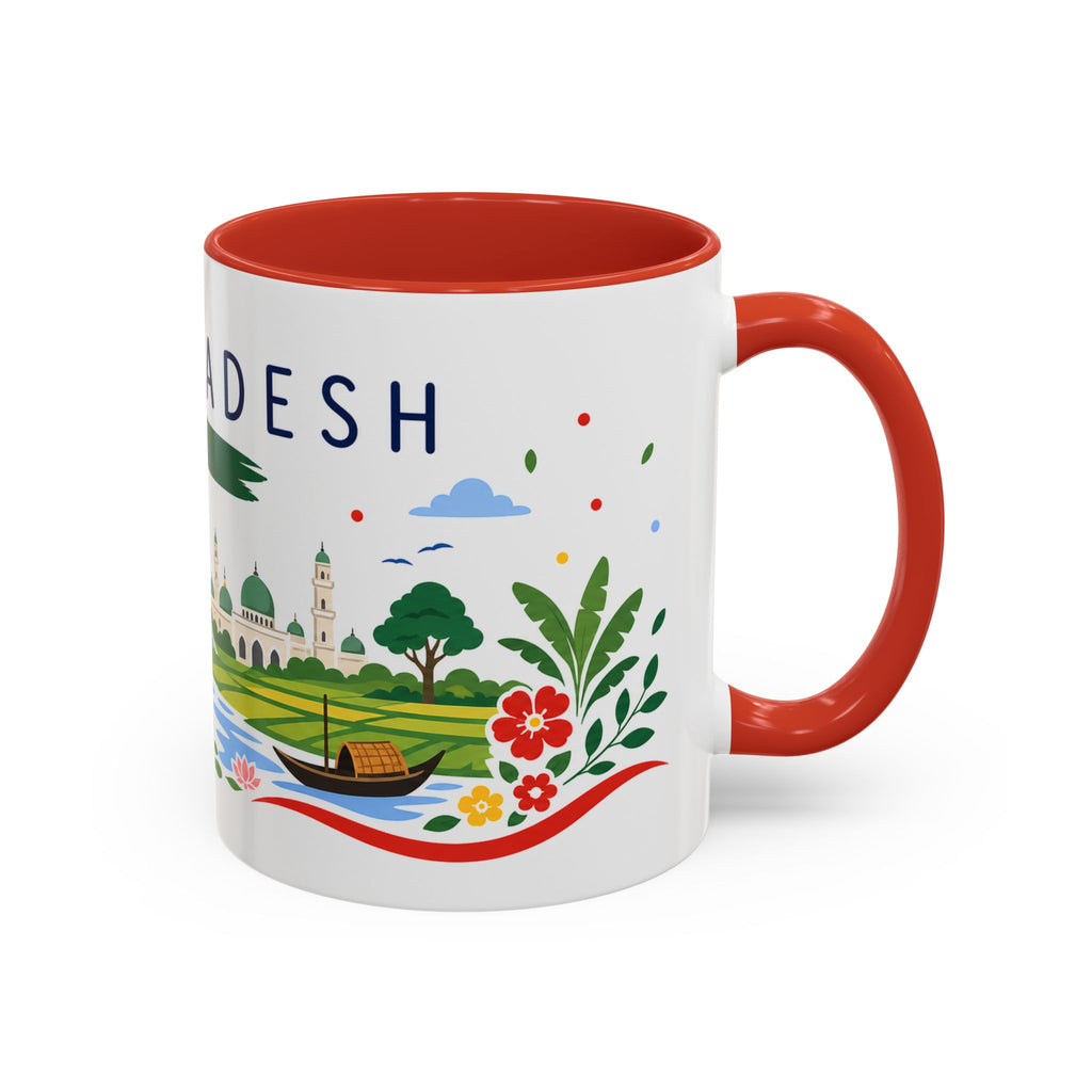 Bangladesh Coffee Mug | Travel Souvenir Accent Mug | Country Gift Ceramic Cup 11oz 15oz