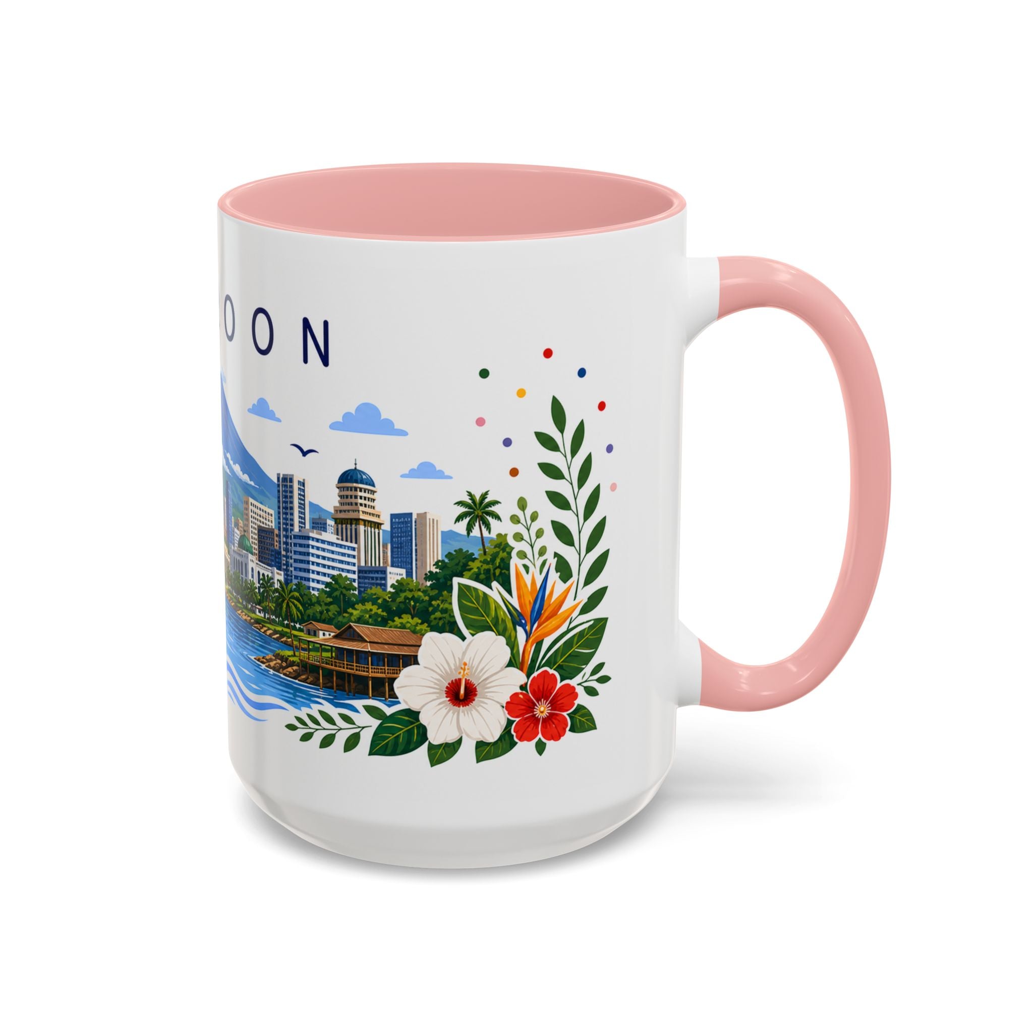 Cameroon Coffee Mug | Travel Souvenir Accent Mug | Place Gift Ceramic Cup 11oz 15oz