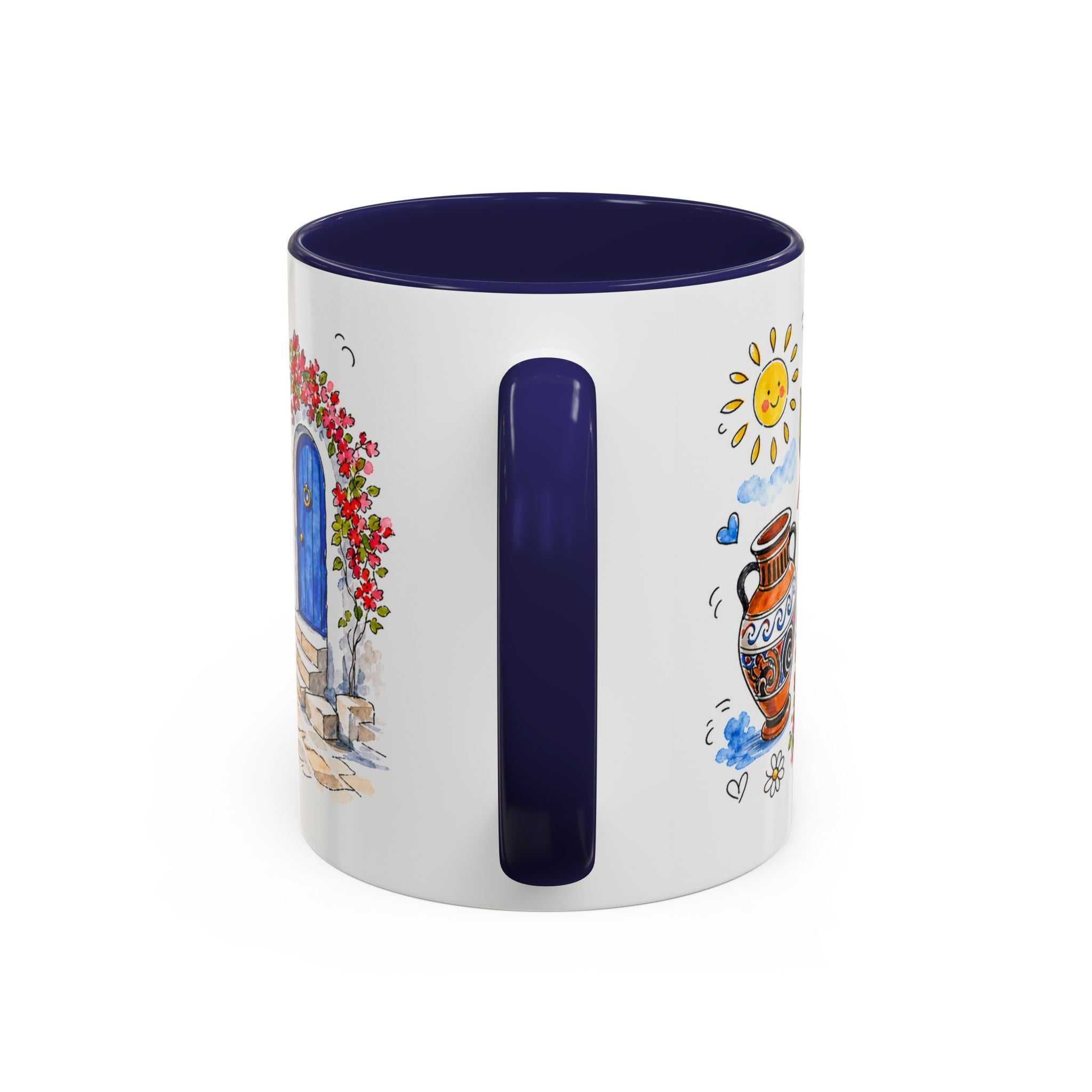 Athens Travel Mug | European City Souvenir Accent Coffee Mug | 11oz 15oz Ceramic Cup