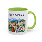 Bosnia and Herzegovina Coffee Mug | Travel Souvenir Accent Mug | Country Gift Ceramic Cup 11oz 15oz