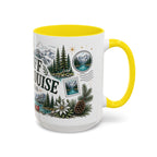 Banff Lake Louise Coffee Mug | Travel Destination Souvenir Gift | Accent Color Ceramic 11oz 15oz