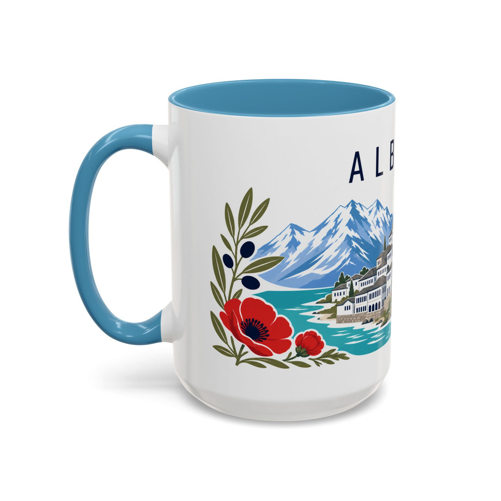 Albania Coffee Mug | Travel Souvenir Accent Mug | Country Gift Ceramic Cup 11oz 15oz