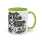 Columbia River Gorge Mug, Pacific Northwest Travel Souvenir, Bucket List Gift, Accent Ceramic Coffee Mug 11oz 15oz