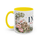 India Home Country Mug | Moving Away Gift | Long Distance Friendship | 11 oz 15 oz Accent Mug