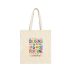 Cervantes Quote Tote Bag | Colorful Canvas Bag | Positive Literary Gift