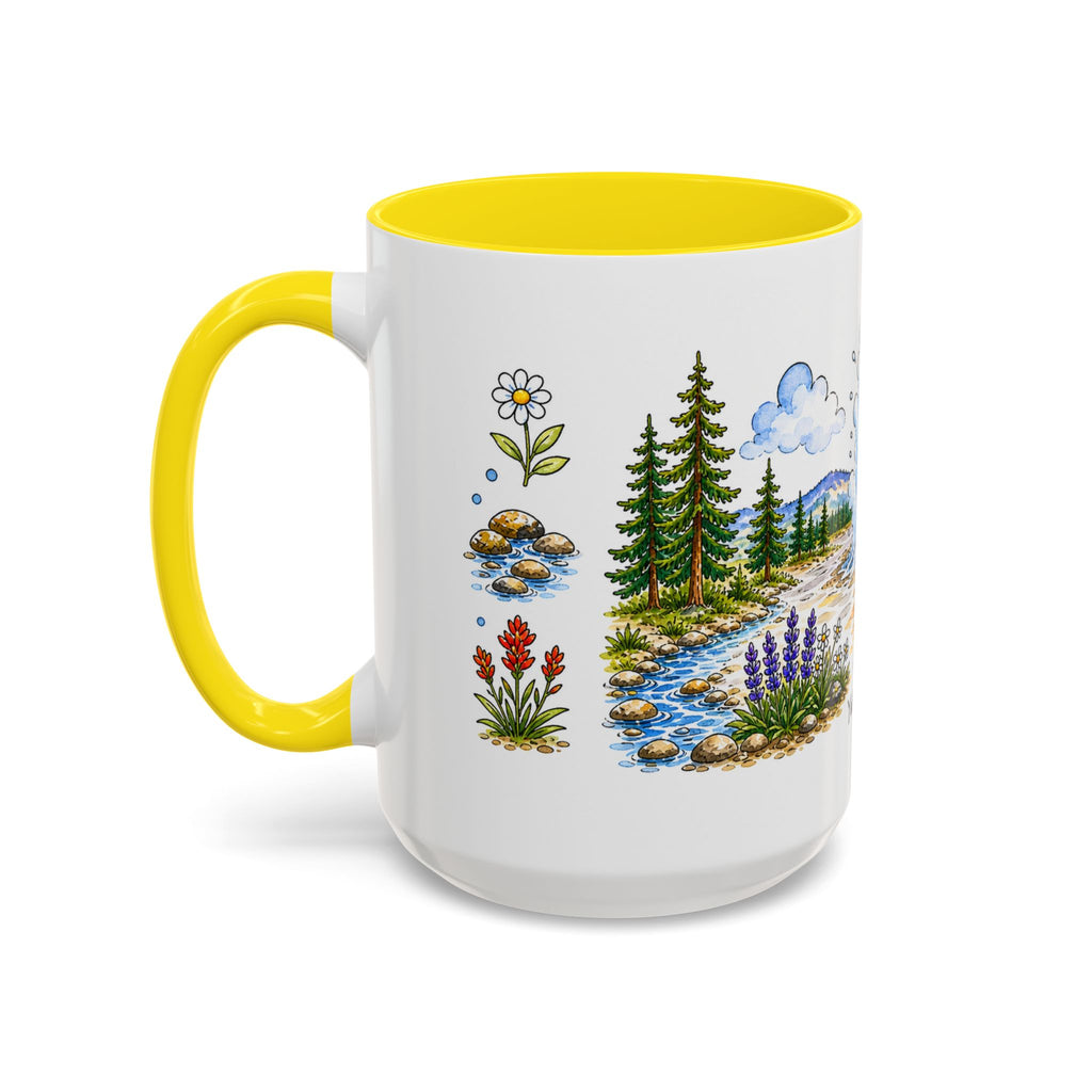 Yellowstone National Park Mug | US Travel Souvenir Accent Coffee Mug | 11oz 15oz Ceramic Cup