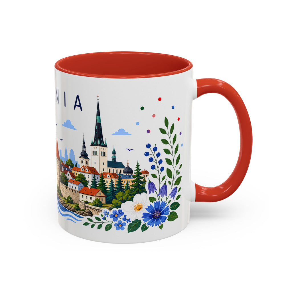 Estonia Coffee Mug | Travel Souvenir Accent Mug | Place Gift Ceramic Cup 11oz 15oz