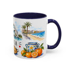 Valencia Illustrated Travel Mug | City Souvenir Accent Coffee Mug | 11oz 15oz Ceramic Cup