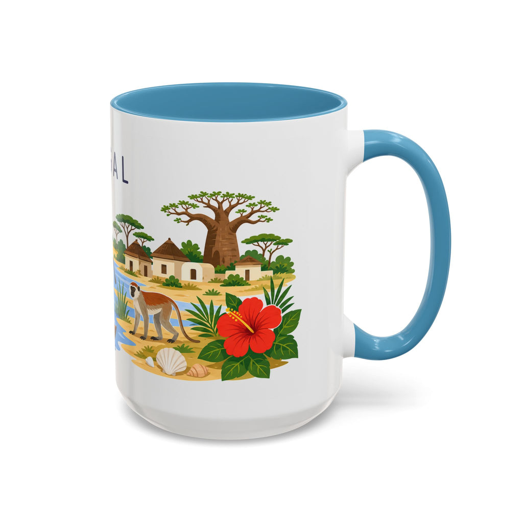 Senegal Soccer Coffee Mug | World Cup Fan Gift | Accent Color Ceramic 11oz 15oz Match Day Cup