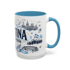 Argentina Soccer Coffee Mug | Soccer Fan Gift | Accent Color Ceramic 11oz 15oz Match Day Cup