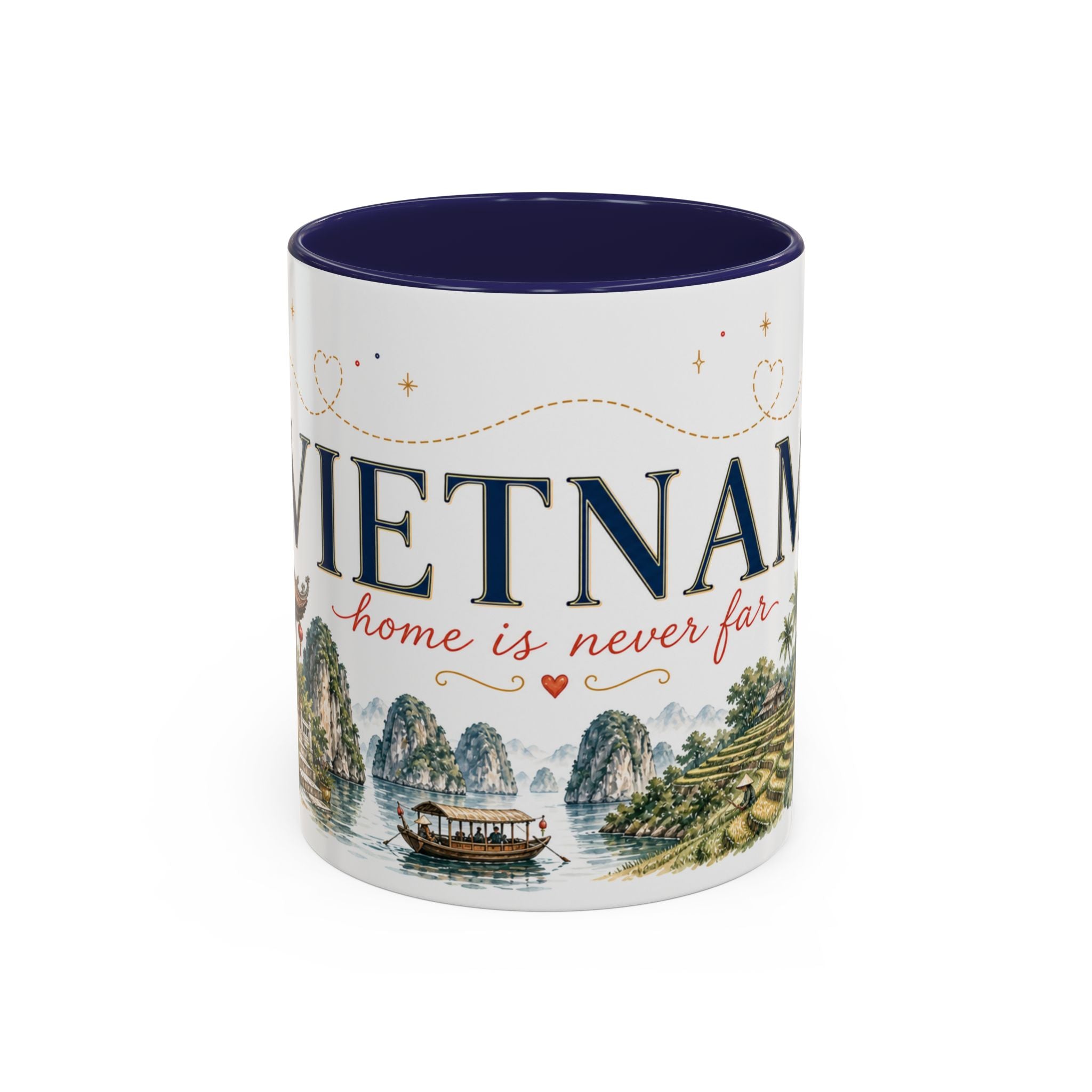 Vietnam Home Country Mug | Moving Away Gift | Long Distance Friendship | 11 oz 15 oz Accent Mug
