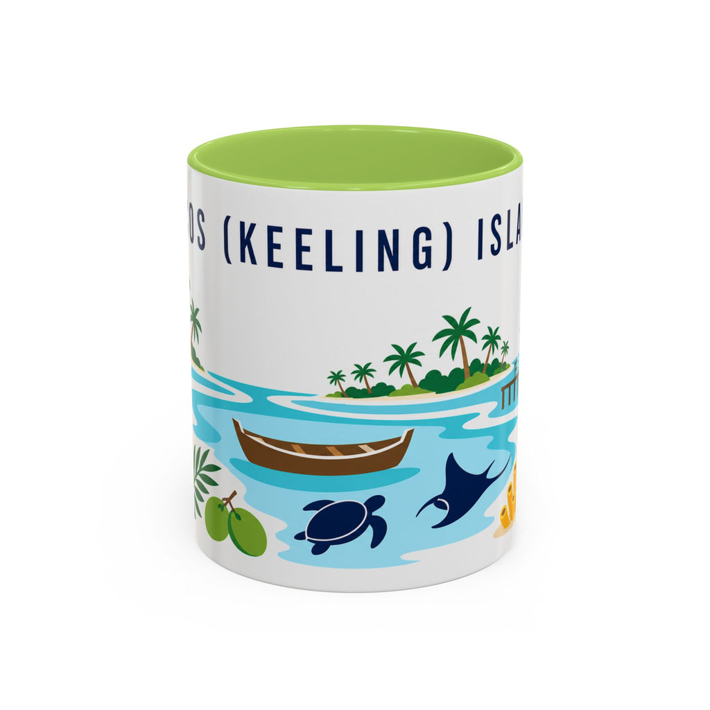 Cocos (Keeling) Islands Coffee Mug | Travel Souvenir Accent Mug | Country Gift Ceramic Cup 11oz 15oz
