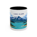 Lake Clark National Park Coffee Mug | Solid Color Block Park Souvenir | 11oz 15oz Accent Mug