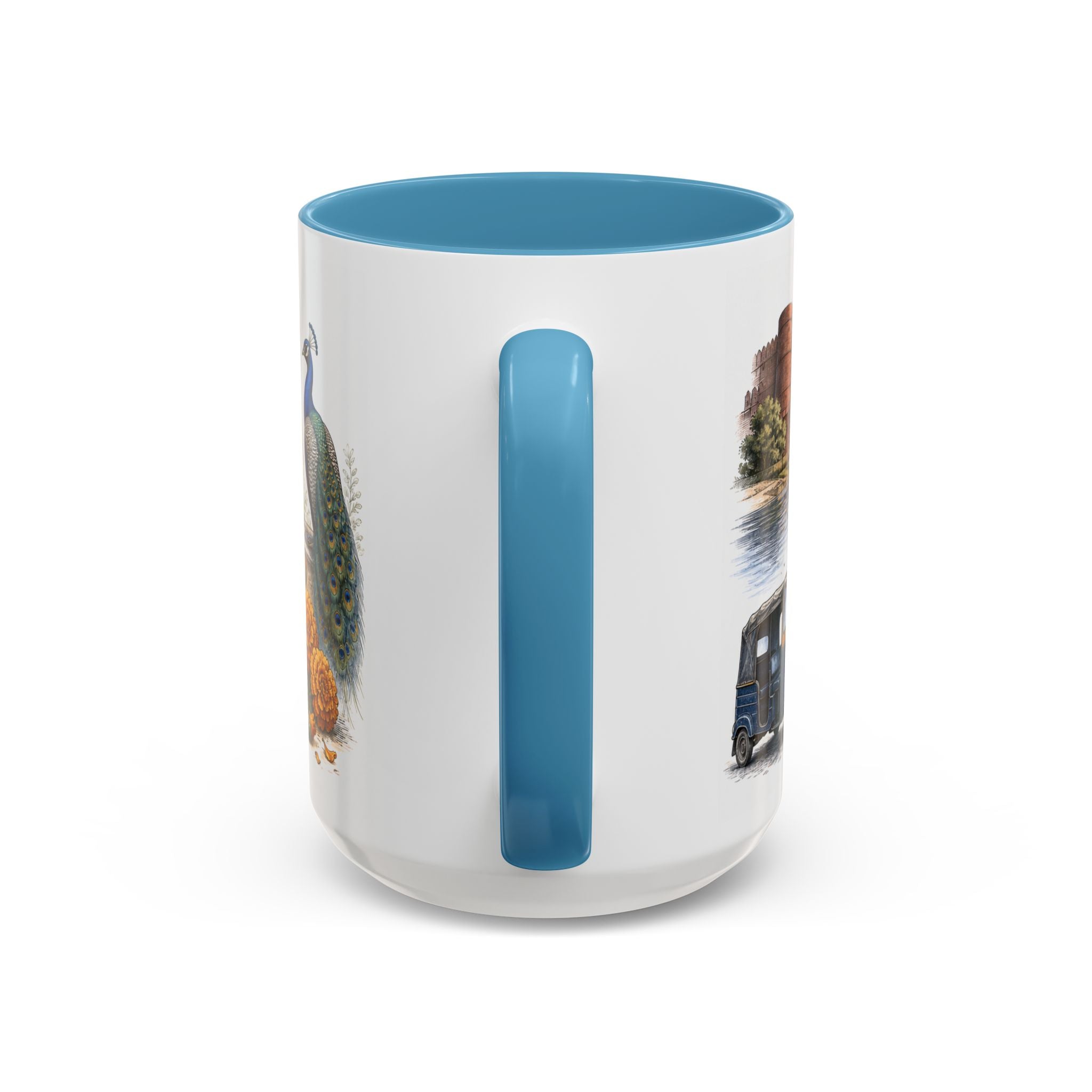 Agra Coffee Mug | India Travel Souvenir | Vintage Illustrated City Gift | 11 oz 15 oz Accent Mug