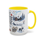 Great White North Coffee Mug | Canadian Pride Gift | Accent Color Ceramic 11oz 15oz
