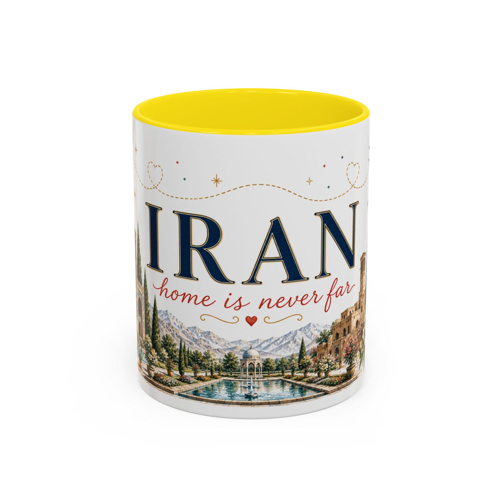 Iran Home Country Mug | Moving Away Gift | Long Distance Friendship | 11 oz 15 oz Accent Mug