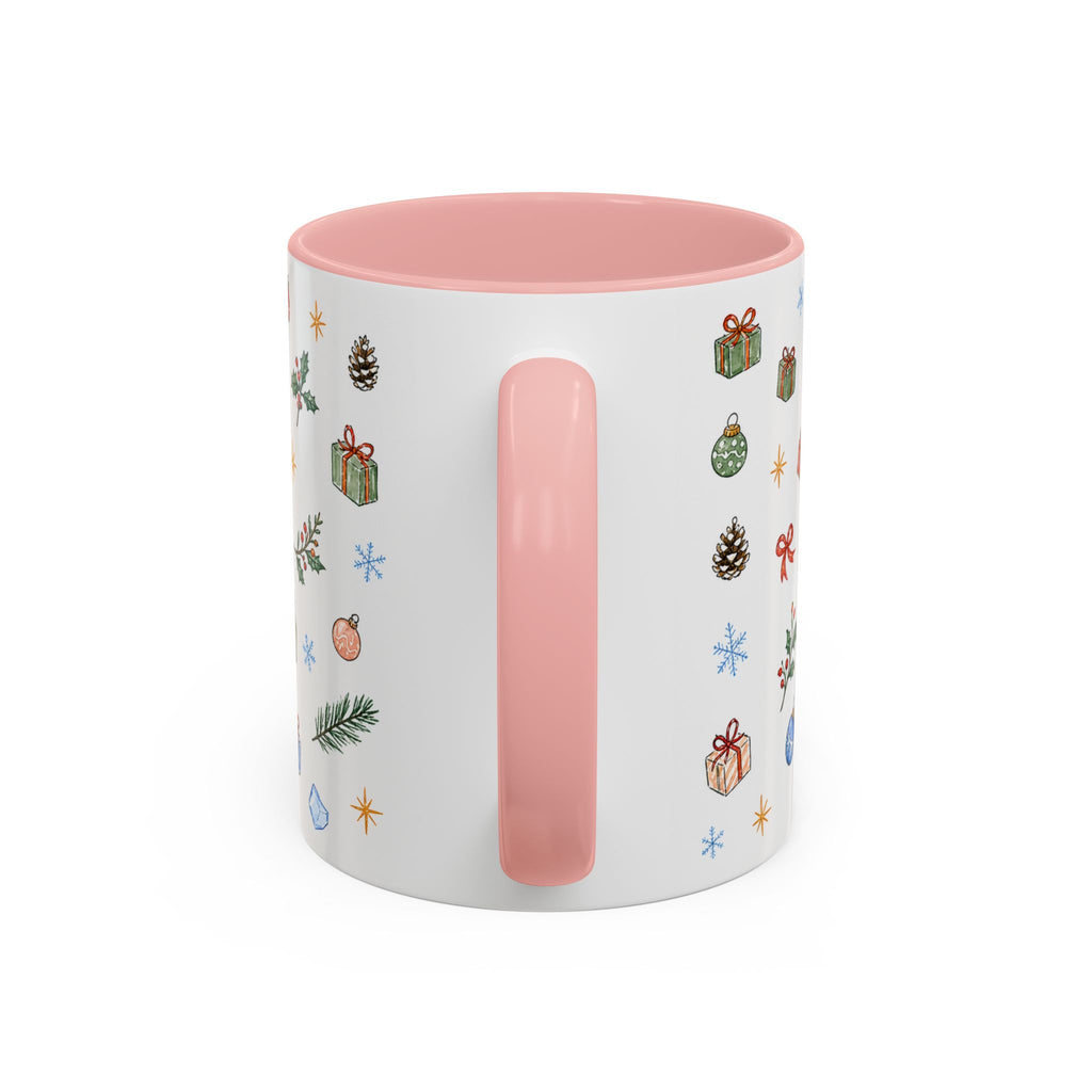 Denali National Park Christmas Mug | Watercolor Travel Souvenir | Holiday Gift | Accent Ceramic Coffee Cup 11oz 15oz