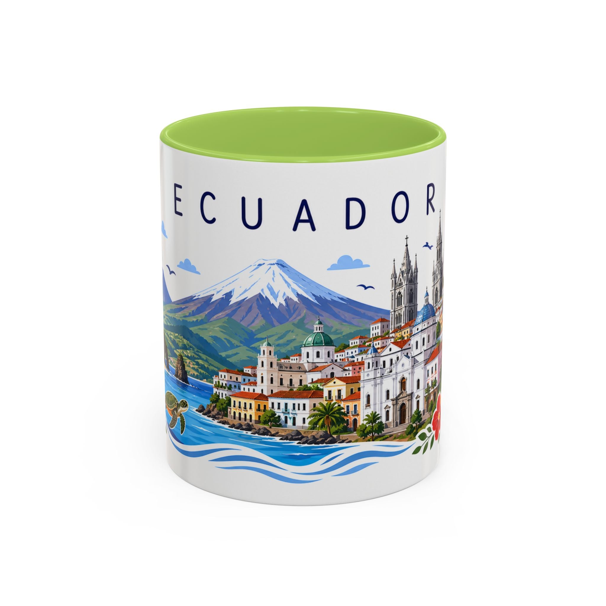 Ecuador Coffee Mug | Travel Souvenir Accent Mug | Place Gift Ceramic Cup 11oz 15oz