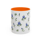 Texas Bluebonnet Mug, State Flower Floral Coffee Cup, 11oz Botanical Gift