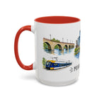 Minneapolis Illustrated Travel Mug | City Souvenir Accent Coffee Mug | 11oz 15oz Ceramic Cup