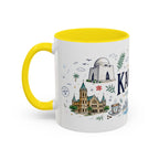 Karachi Coffee Mug | Pakistan Souvenir Travel Gift | Accent Color Ceramic 11oz 15oz