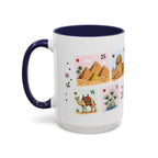 Cairo Coffee Mug | Postage Stamp Collage Mug | Travel Souvenir Accent Cup 11oz 15oz