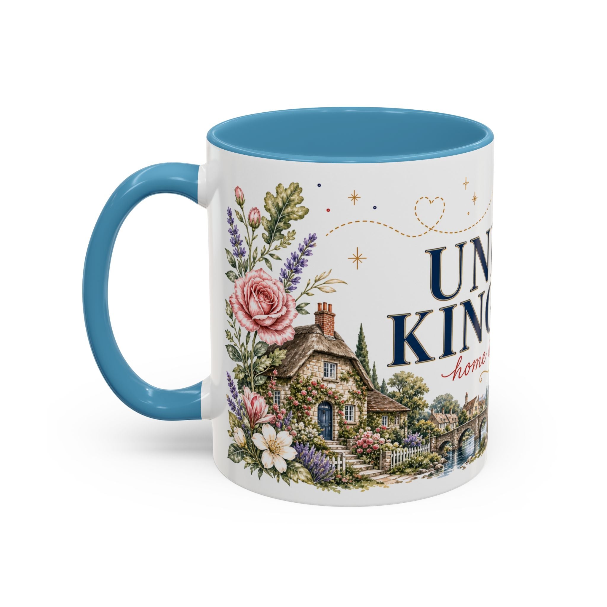 United Kingdom Home Country Mug | Moving Away Gift | Long Distance Friendship | 11 oz 15 oz Accent Mug