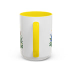 Aquarius Zodiac Coffee Mug | Water Bearer Design | Astrology Birthday Gift | 11 oz 15 oz Ceramic Accent Mug