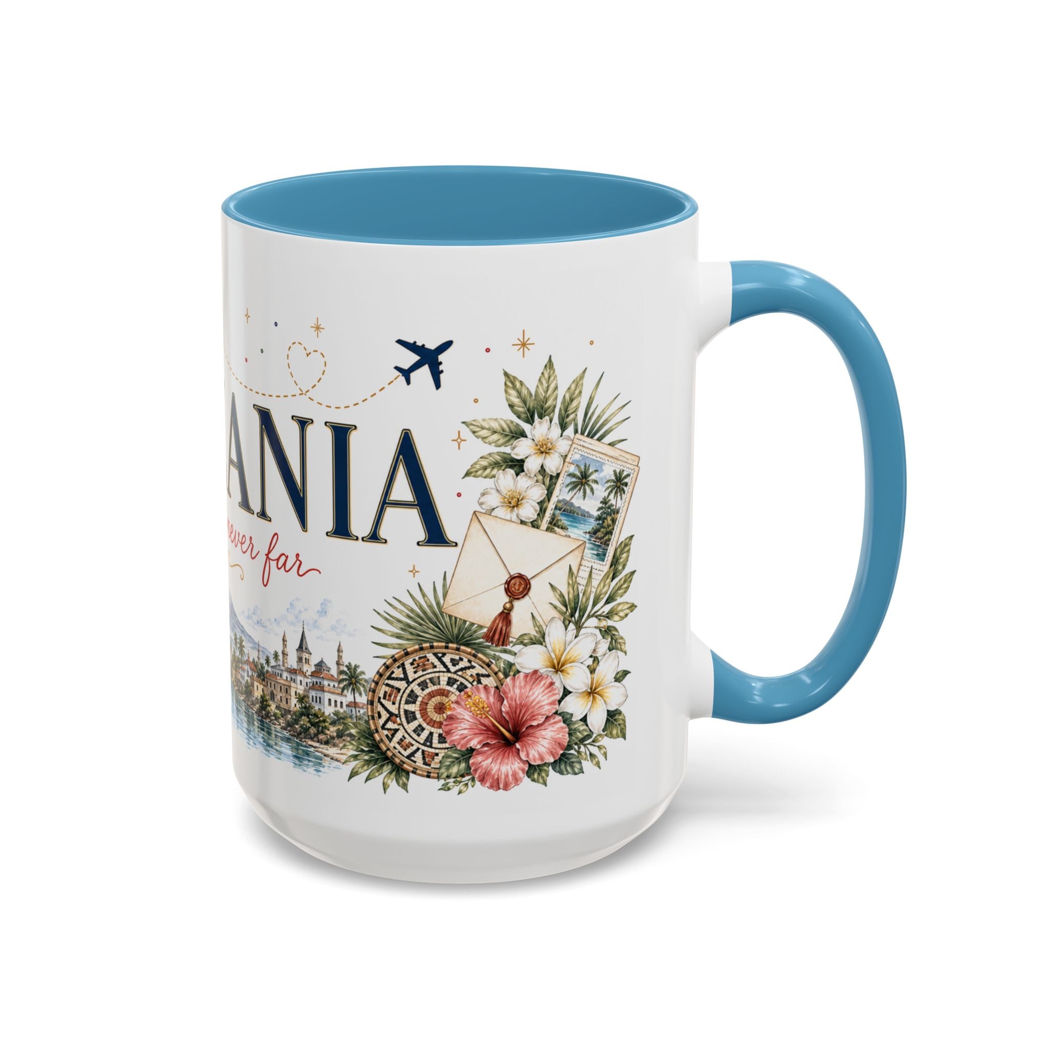 Tanzania Home Country Mug | Moving Away Gift | Long Distance Friendship | 11 oz 15 oz Accent Mug
