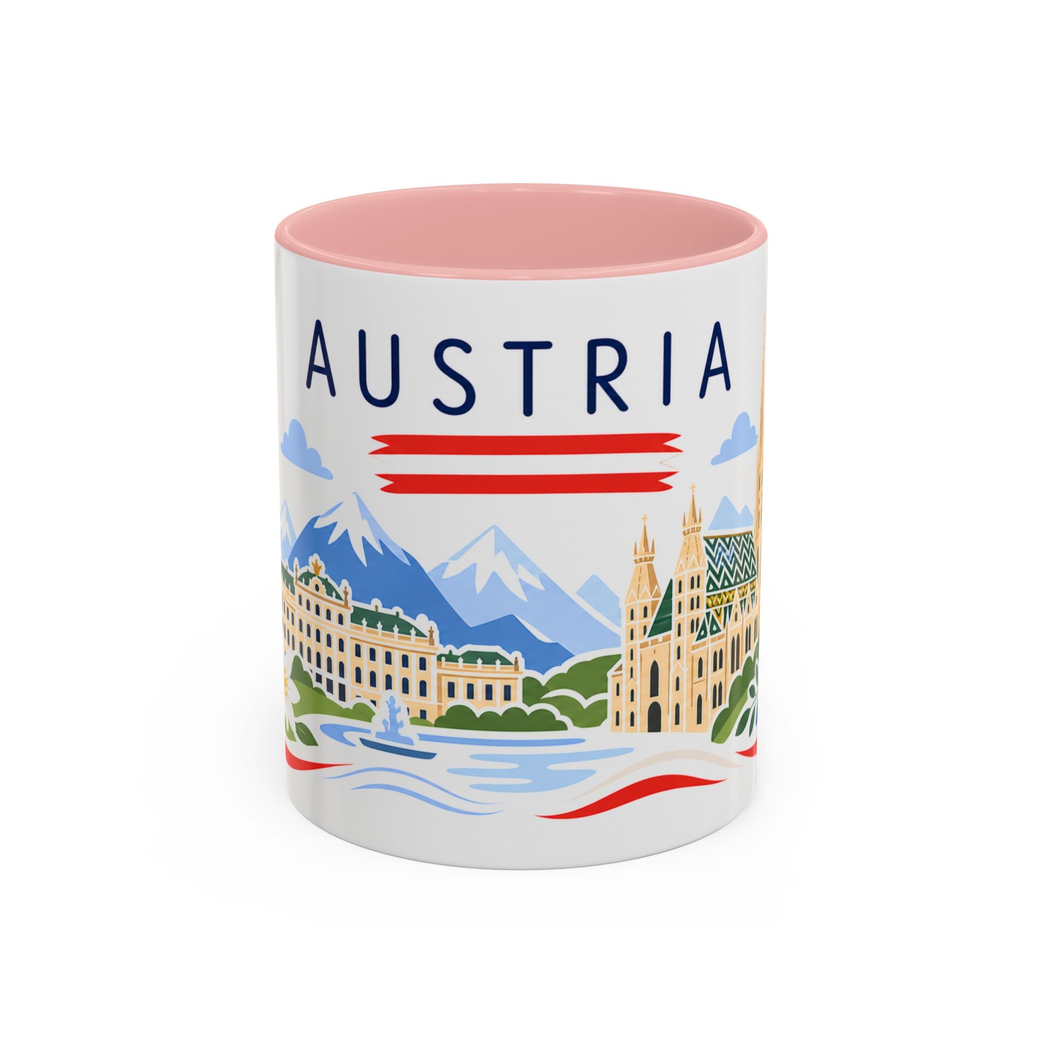Austria Coffee Mug | Travel Souvenir Accent Mug | Country Gift Ceramic Cup 11oz 15oz
