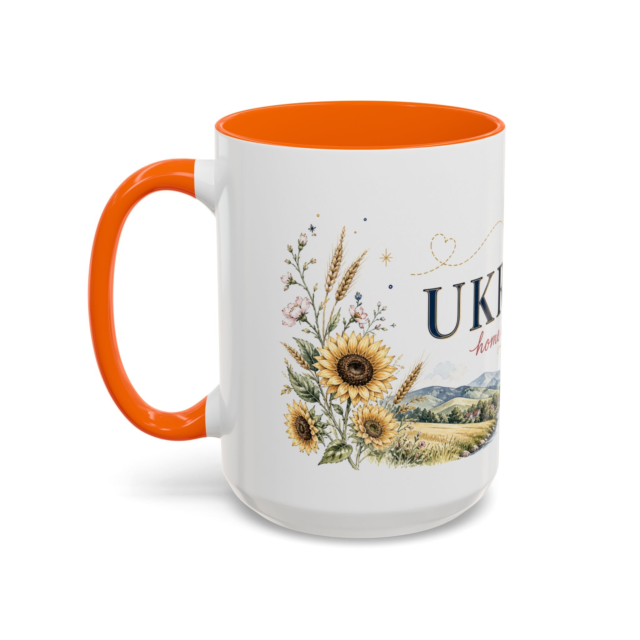 Ukraine Home Country Mug | Moving Away Gift | Long Distance Friendship | 11 oz 15 oz Accent Mug