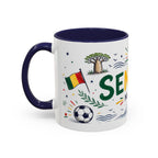 Senegal Soccer Coffee Mug | World Cup Fan Gift | Accent Color Ceramic 11oz 15oz Match Day Cup
