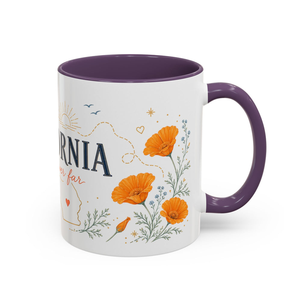 California Home State Mug | Moving Away Gift | Long Distance Friendship Coffee Cup