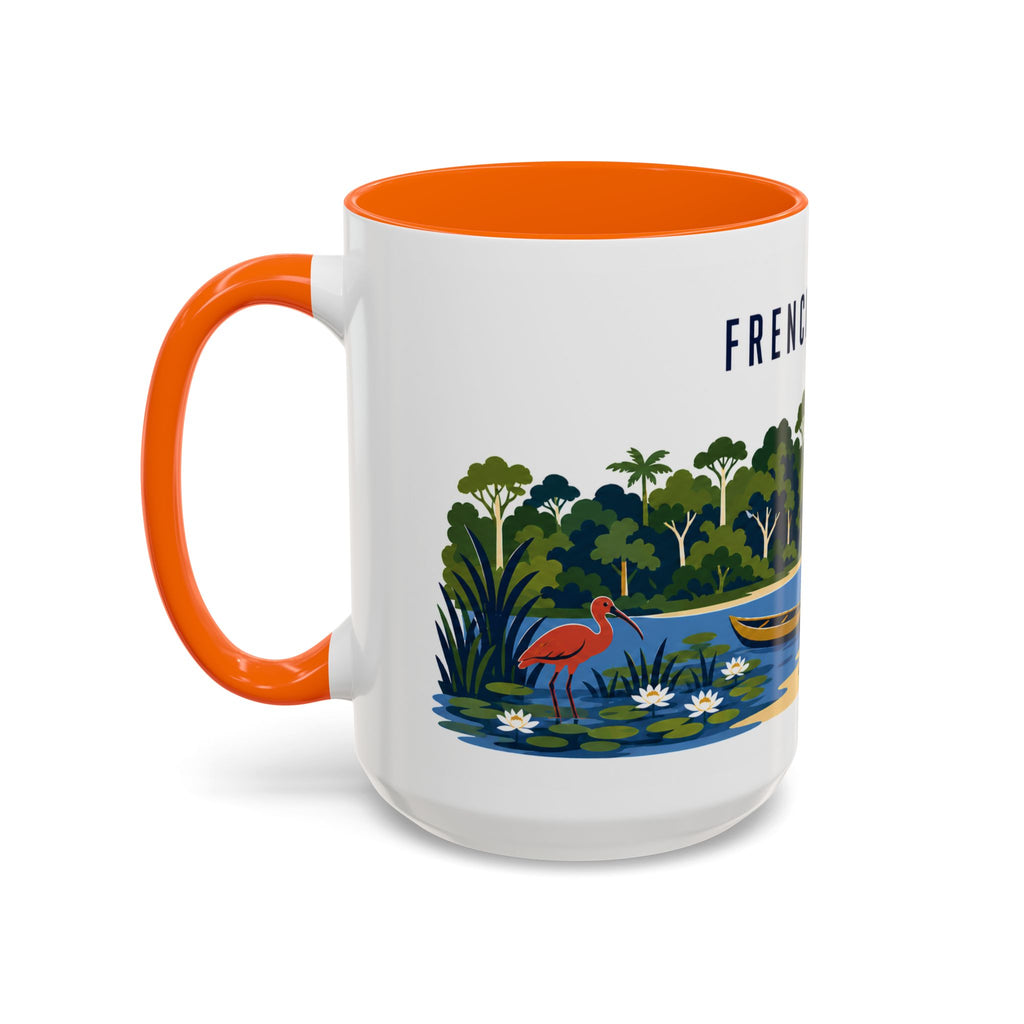 French Guiana Coffee Mug | Travel Souvenir Accent Mug | Country Gift Ceramic Cup 11oz 15oz
