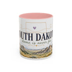 South Dakota State Map Mug | Botanical Accents, Homesick Gift (11oz or 15oz)