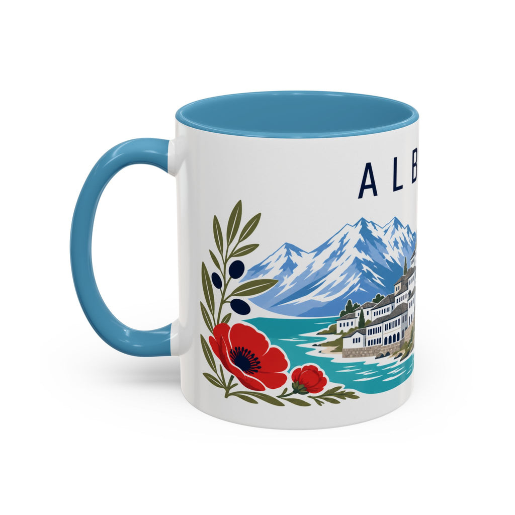 Albania Coffee Mug | Travel Souvenir Accent Mug | Country Gift Ceramic Cup 11oz 15oz
