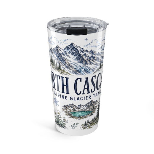 North Cascades National Park 20oz Tumbler | Washington Alpine Glacier Hiking Gift | Insulated Stainless Steel Travel Cup
