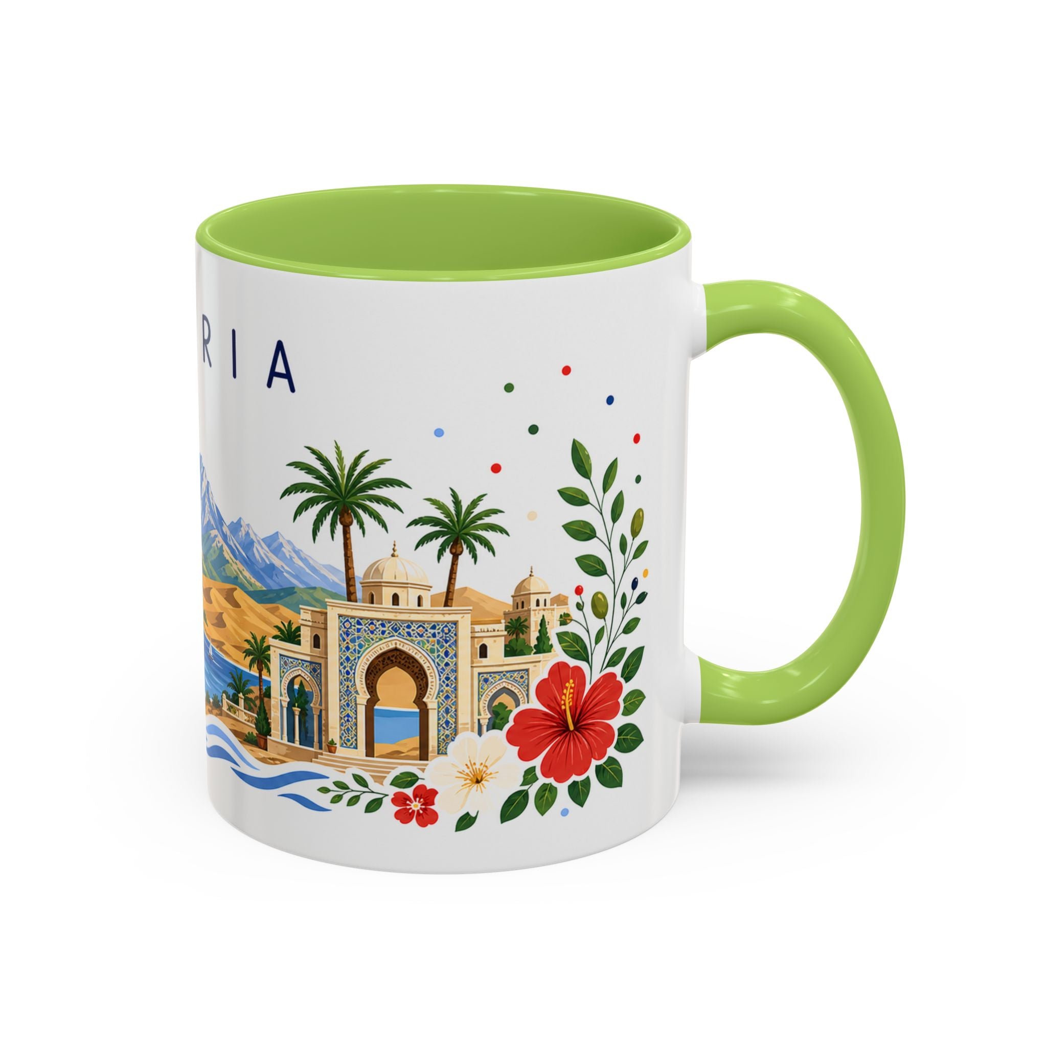 Algeria Coffee Mug | Travel Souvenir Accent Mug | Place Gift Ceramic Cup 11oz 15oz